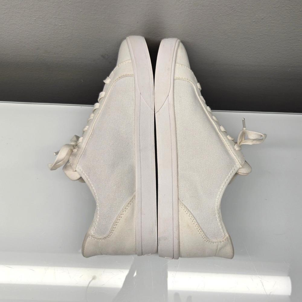 Kizik Irvine Sneakers Women 8.5W Ivory White Canvas Hands Free Slip On Lace Up - Picture 8 of 9